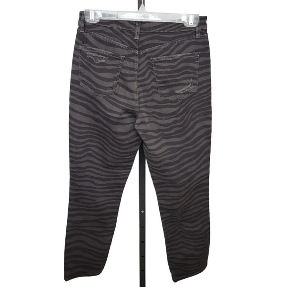 J Brand Ruby High Waisted Zebra Distressed Jeans Size 27 - Picture 7 of 8